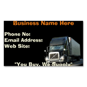 Trucking Firms Delivery Transport Biz Cards