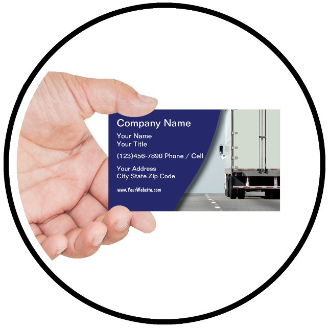 Trucking Freight Truck Driver Business Card (Creator Uploaded)