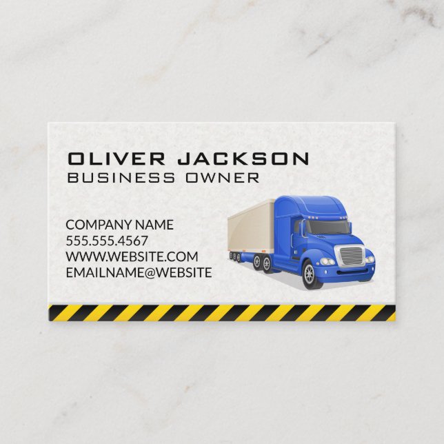 Trucking Industry Business Card (Front)