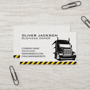 Trucking Industry   Driver Logistics Business Card