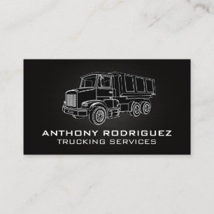 Trucking Services Illustrations   Construction Business Card