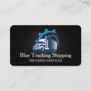 Trucking Shipping Corporate Global Logo Business Card