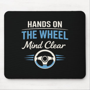 Trucking Therapy Road Is My Therapy Trucker Mental Mouse Mat