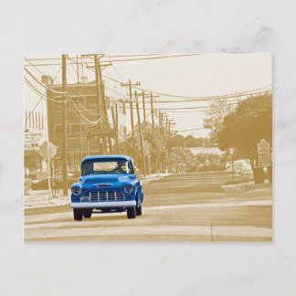 Trucking through downtown Georgetown, Texas (ACM) Postcard