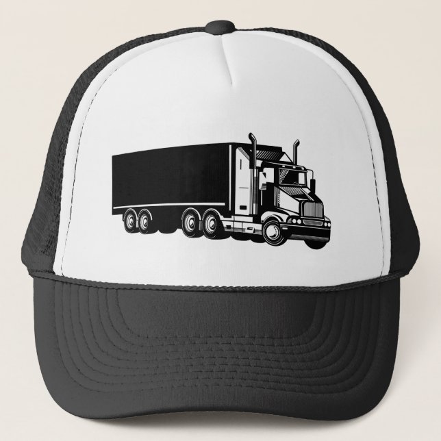 trucking truck driver business card trucker hat (Front)