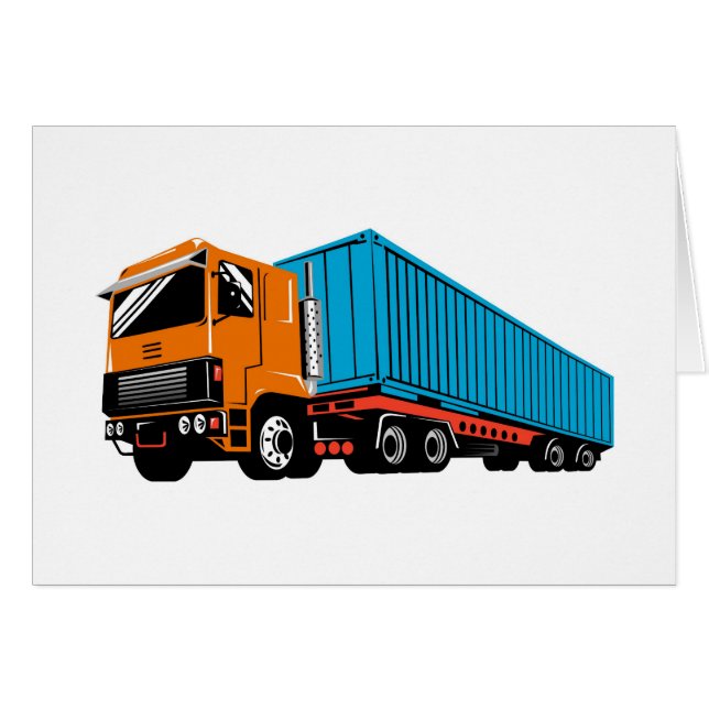 trucking truck lorry container truck (Front Horizontal)
