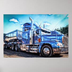 Trucking with Style Poster