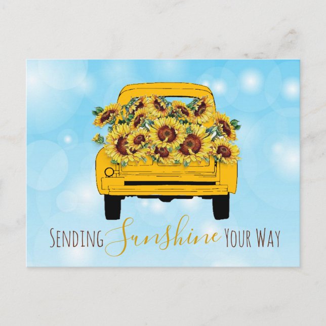 Truckload of sunshine postcard (Front)