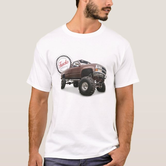 Trucks are Beautiful (4x4 Chevy) T-Shirt (Front)