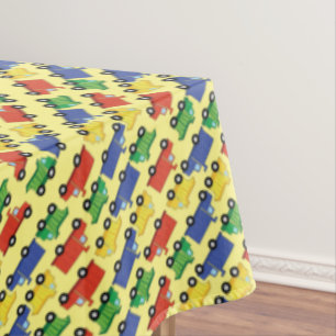 Trucks Boy Baby Shower Construction Cute Tablecloth