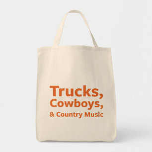 Trucks, Cowboys and Country Music Tote Bag