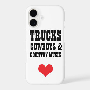 Trucks Cowboys & Country Music iPhone X Case