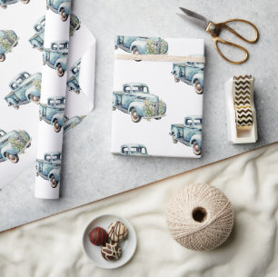 Trucks Dad Birthday Wrapping Paper