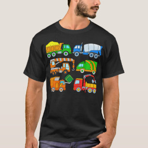 Trucks Lorry Concrete Mixer Trash Truck gay pride  T-Shirt