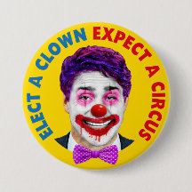 Trudeau clown face, elect a clown expect a circus