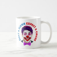Trudeau clown face, elect a clown expect a circus