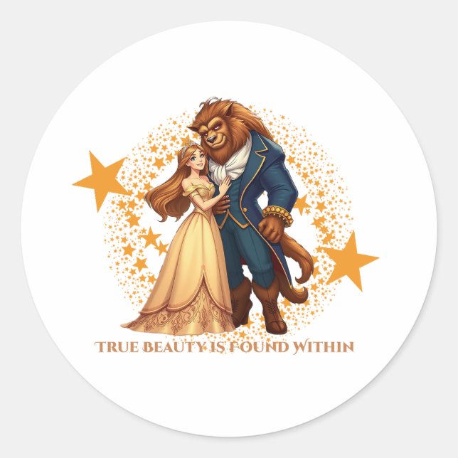True Beauty Within Classic Round Sticker (Front)