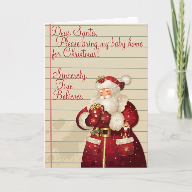 True Believer Christmas Holiday Card (Front)