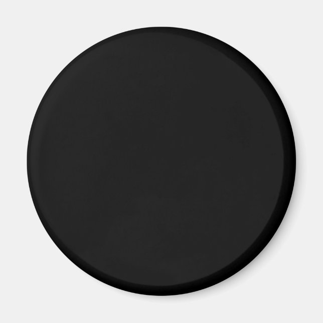 True Black 000000 Colour - Add a Name Option Magnet (Front)