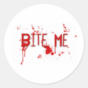 True Blood "Bite Me" Classic Round Sticker