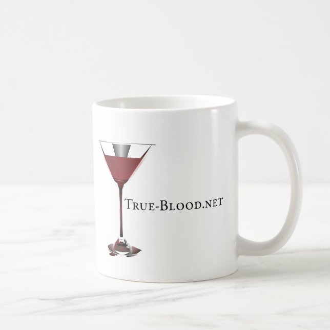 True-Blood.net Martini Glass Big Mug (Right)