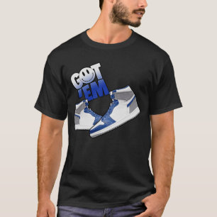 True Blue 1s Got Em Smile 1 High OG True Blue T-Shirt