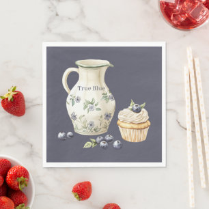 True Blue Blueberries Fruit Nourishment Napkin