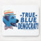 True Blue Democrat Mousepad 