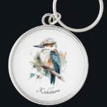 True Blue Kookaburra, custom Key Ring<br><div class="desc">Carry Aussie spirit everywhere you go with the True Blue Kookaburra keychain. Featuring a vibrant watercolor kookaburra, this keychain is both stylish and practical — perfect for keeping keys, bags, or backpacks easy to find. Make it personal with custom text. Add initials like R.J., a phrase such as Wild &...</div>