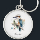 True Blue Kookaburra, custom Key Ring<br><div class="desc">Carry Aussie spirit everywhere you go with the True Blue Kookaburra keychain. Featuring a vibrant watercolor kookaburra, this keychain is both stylish and practical — perfect for keeping keys, bags, or backpacks easy to find. Make it personal with custom text. Add initials like R.J., a phrase such as Wild &...</div>