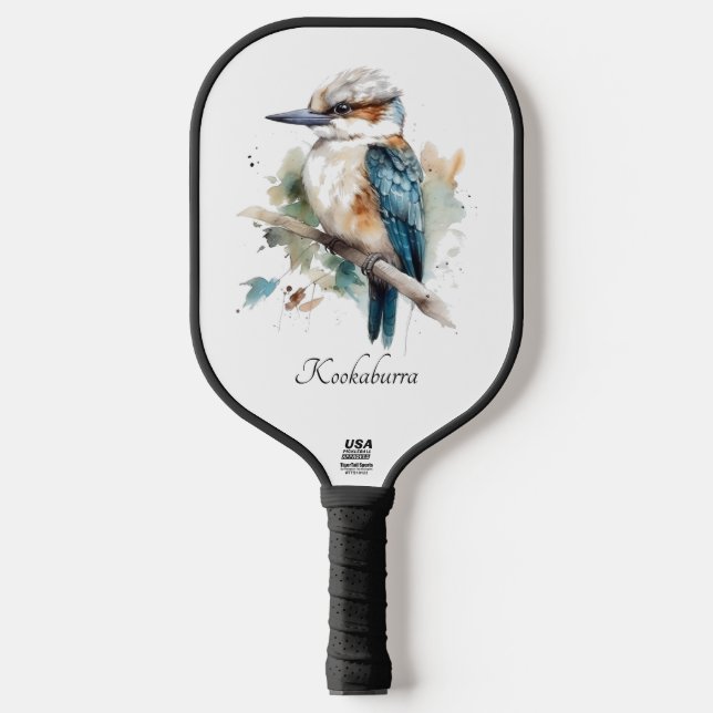True Blue Kookaburra, custom Pickleball Paddle (Front)