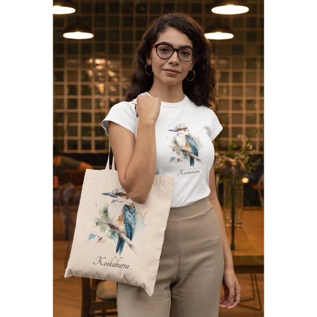 True Blue Kookaburra, custom Tote Bag (Creator Uploaded)