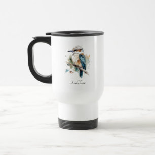 True Blue Kookaburra, custom Travel Mug