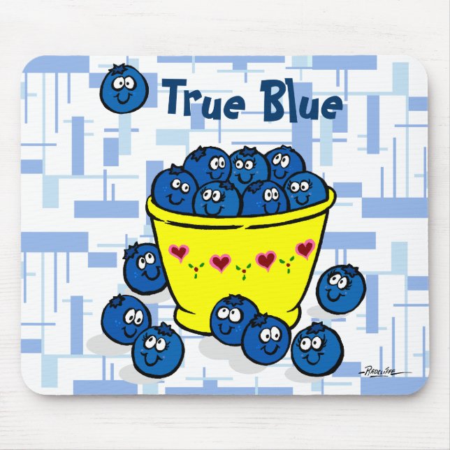 True Blue Mouse Mat (Front)