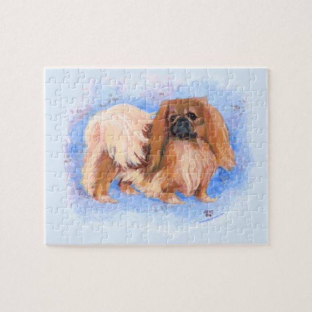 True Blue Pekingese Jigsaw Puzzle (Horizontal)