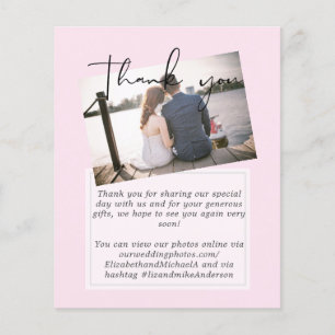 True Colors PHOTO Thank You Letter Budget Wedding