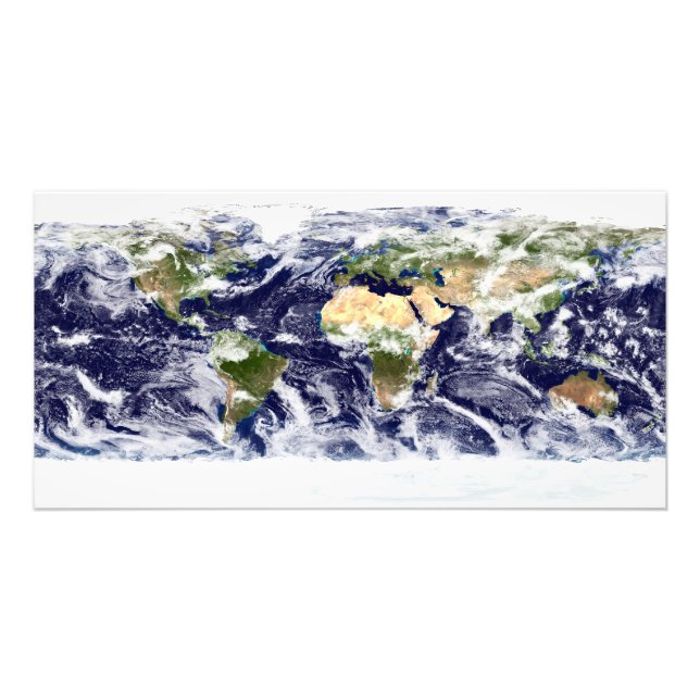 True-colour image of the entire Earth Photo Print (Front)