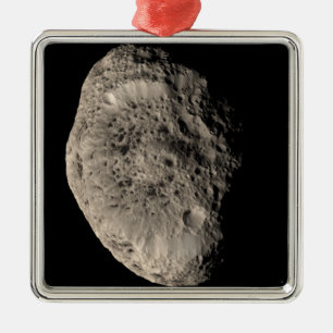 True colour mosaic of Saturn's moon Hyperion Metal Tree Decoration