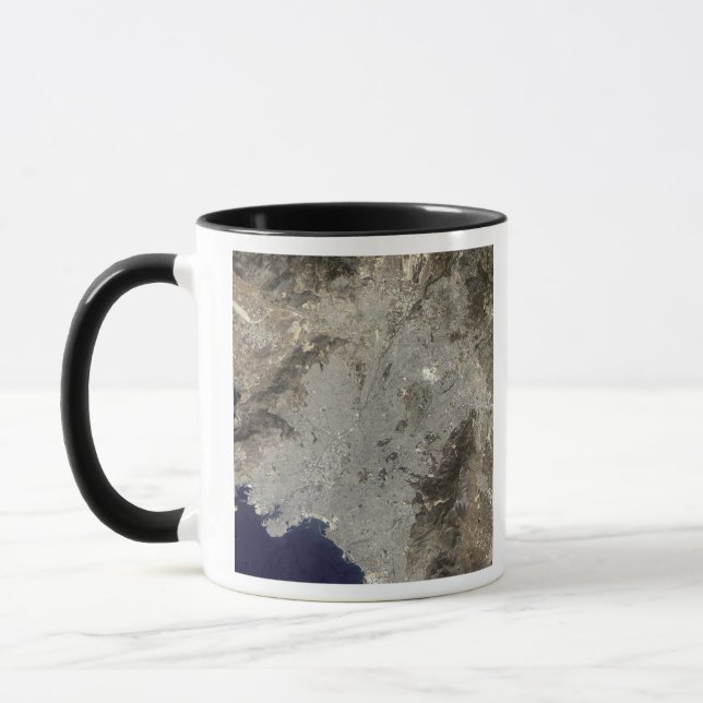 True-colour satellite view of central Athens Mug (Left)