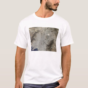 True-colour satellite view of central Athens T-Shirt