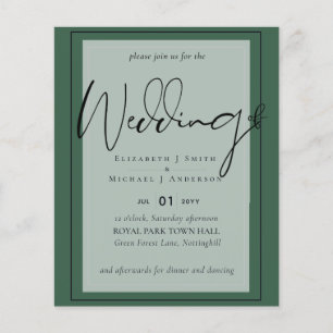 True Colour Script Typography Budget Wedding