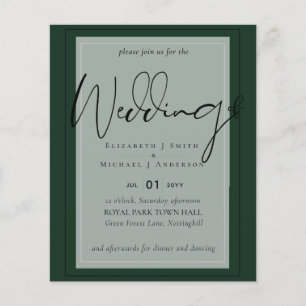 True Colour Script Typography Budget Wedding