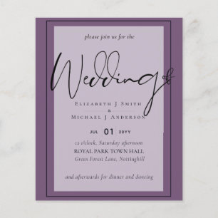True Colour Script Typography Budget Wedding