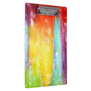 True Colours Abstract Art Clipboard