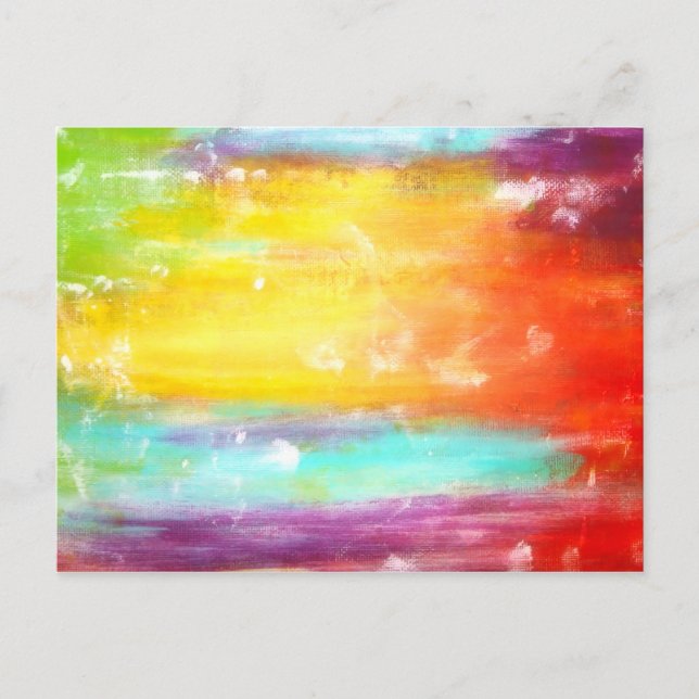 True Colours Abstract Art Postcard (Front)