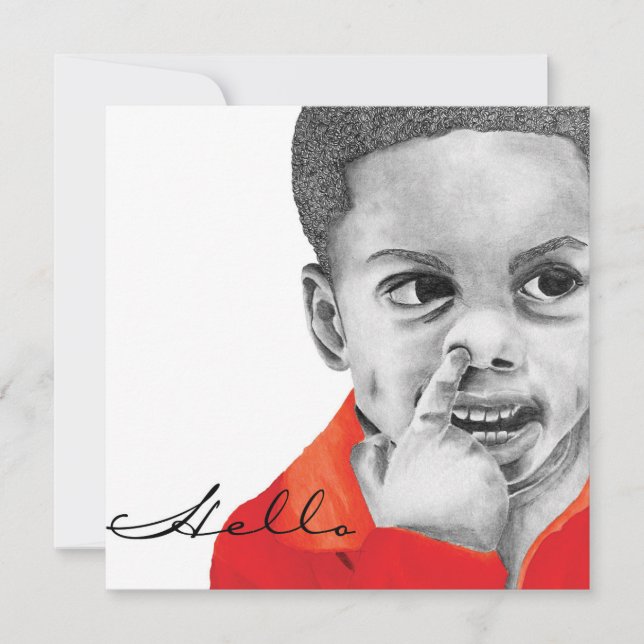 True Colours Collection Jordan Hello Invitation (Front)