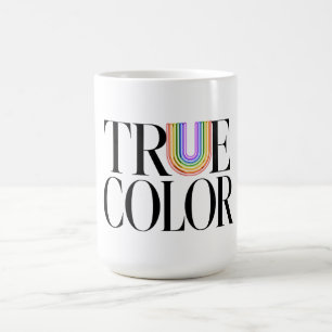 True Colours Editorial Custom Typography Design Coffee Mug