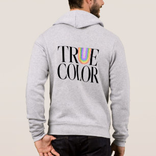 True Colours Editorial Fashion Typography Design Hoodie