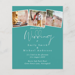 True Colours PHOTO Collage Wedding Budget Invites