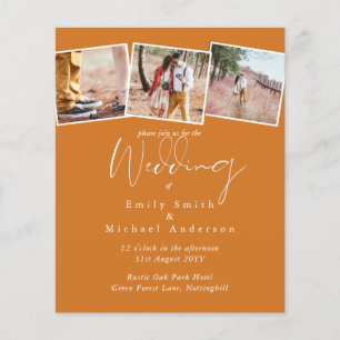 True Colours PHOTO Collage Wedding Budget Invites